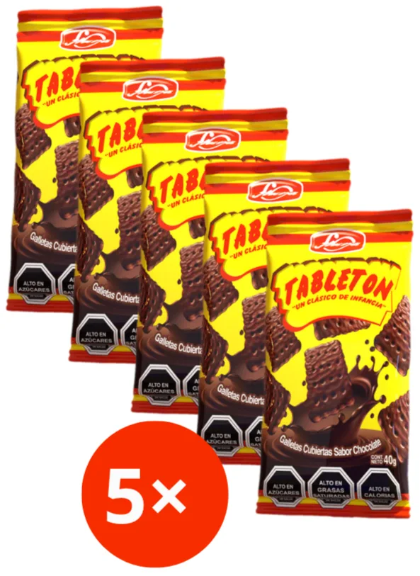 Mini tableton 40g Fruna Pack 5 unidades