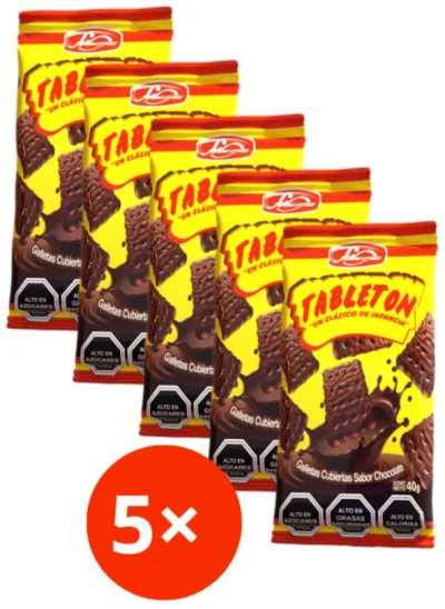 Mini tableton 40g Fruna Pack 5 unidades