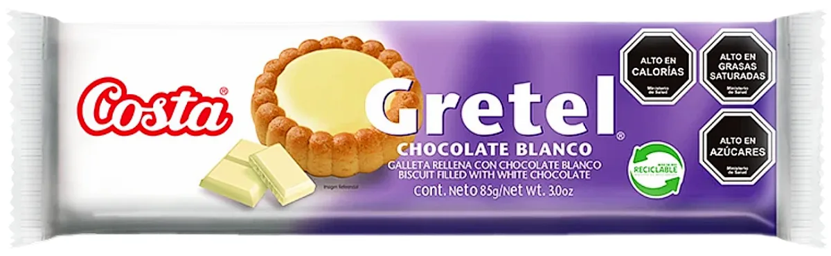 Gretel Chocolate Blanco 85g Costa