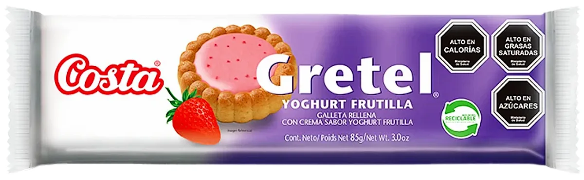 Gretel Yoghurt Frutilla 85g Costa