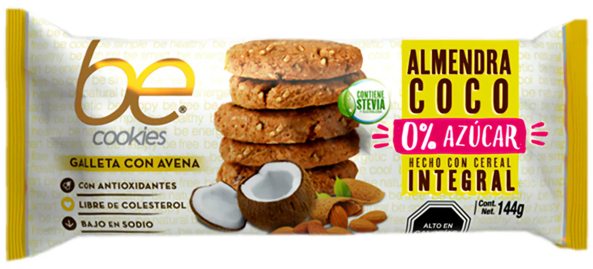 Galleta con Avena Almendra Coco 144gr Be Cookies