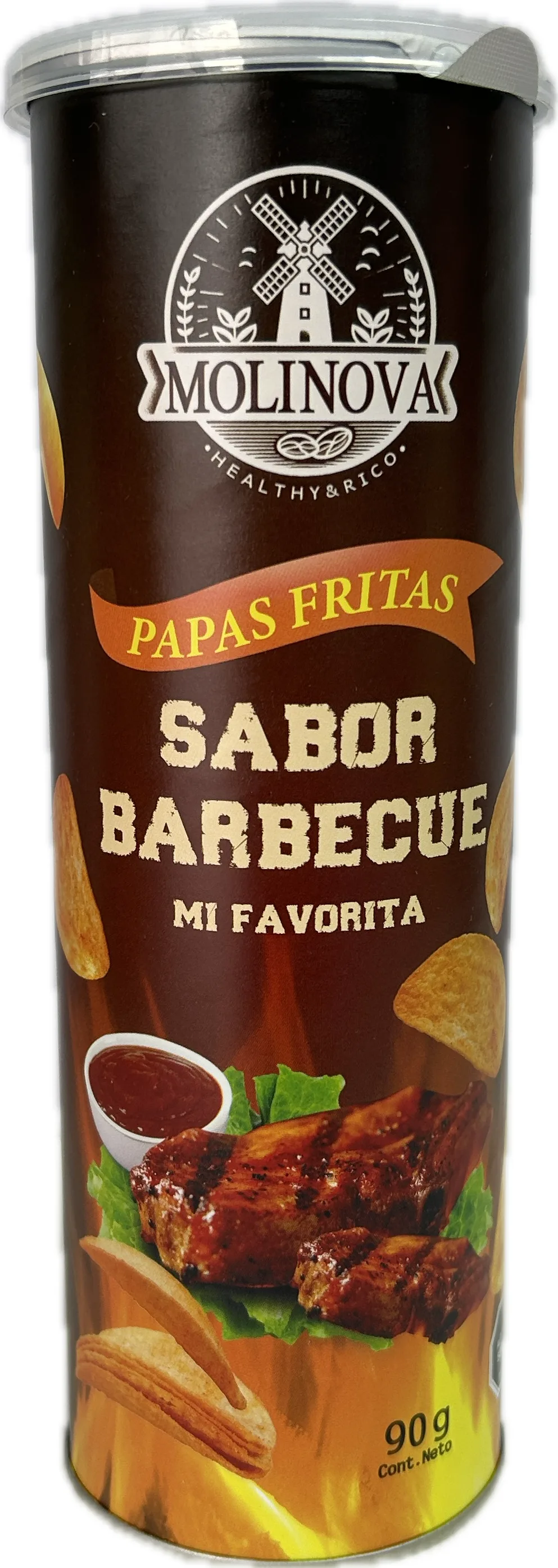 Papas Fritas Barbecue 90gr Molinova