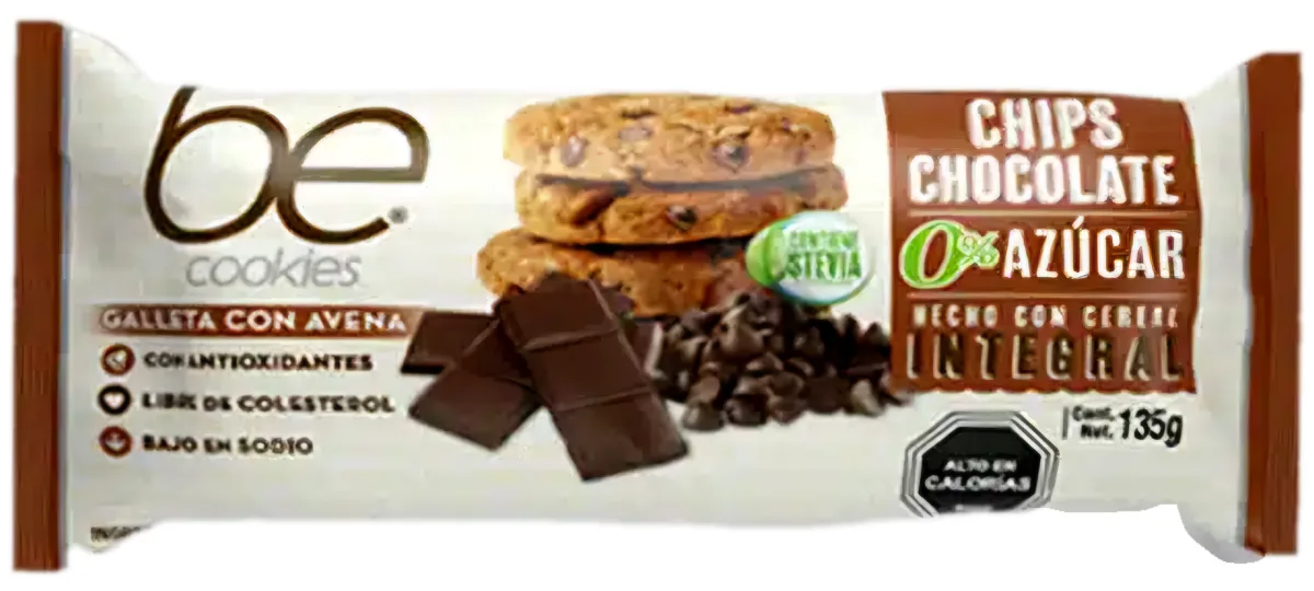 Galleta con Avena Choco Chips 135gr Be Cookies