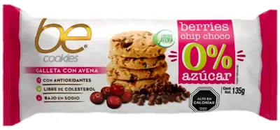 Galleta con Avena Chocolate Frutos Rojos 162g Be Cookies