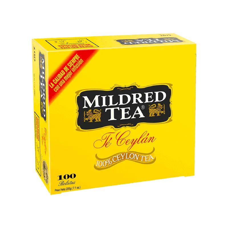Té Ceylán 100 Bolsitas Mildred Tea