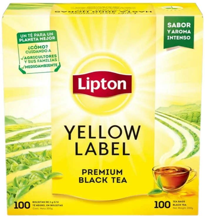 Té Yellow Label 100 bolsitas Lipton