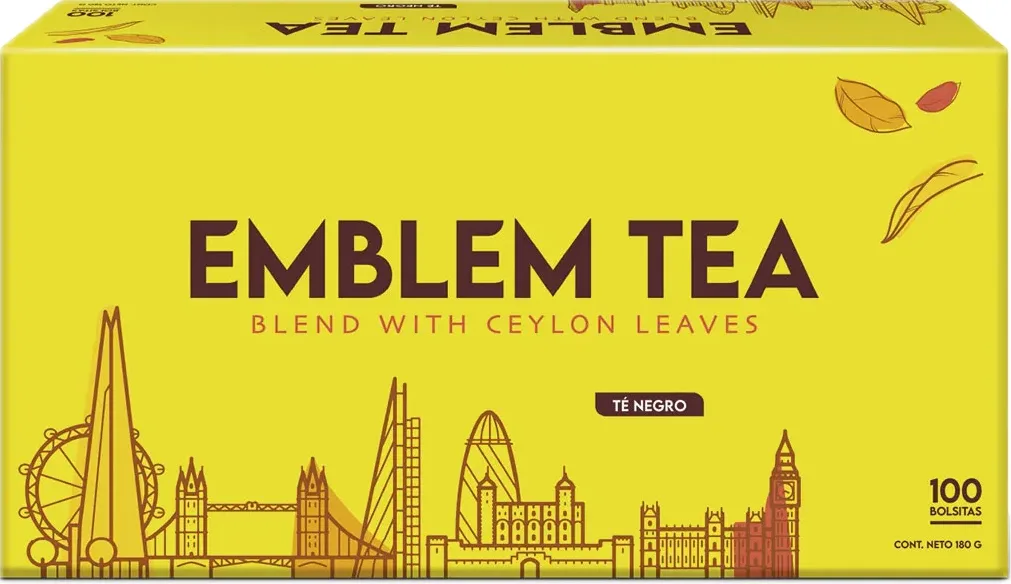 Té Negro 100 Bolsitas Emblem Tea