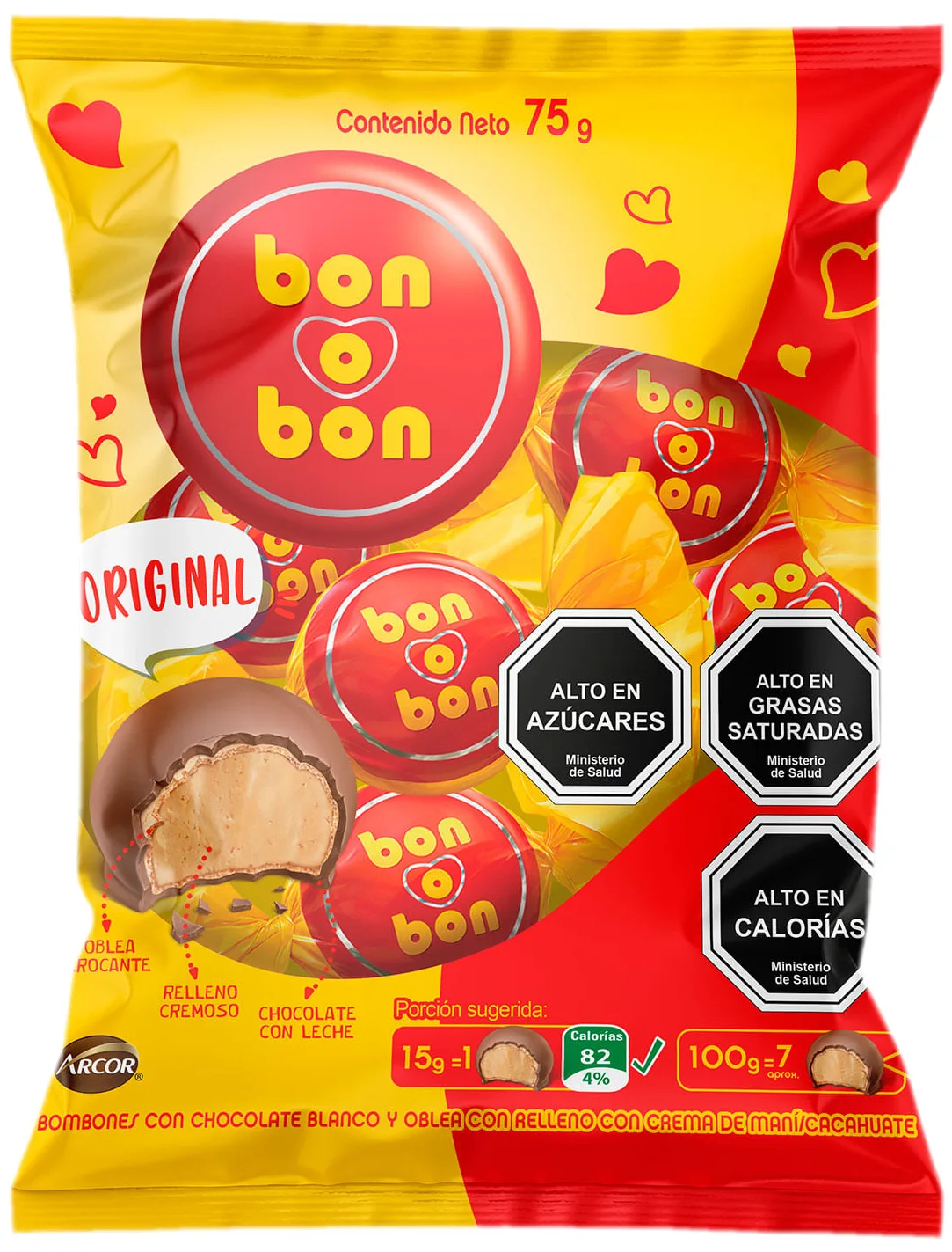Bombones Bon o Bon 75g Arcor