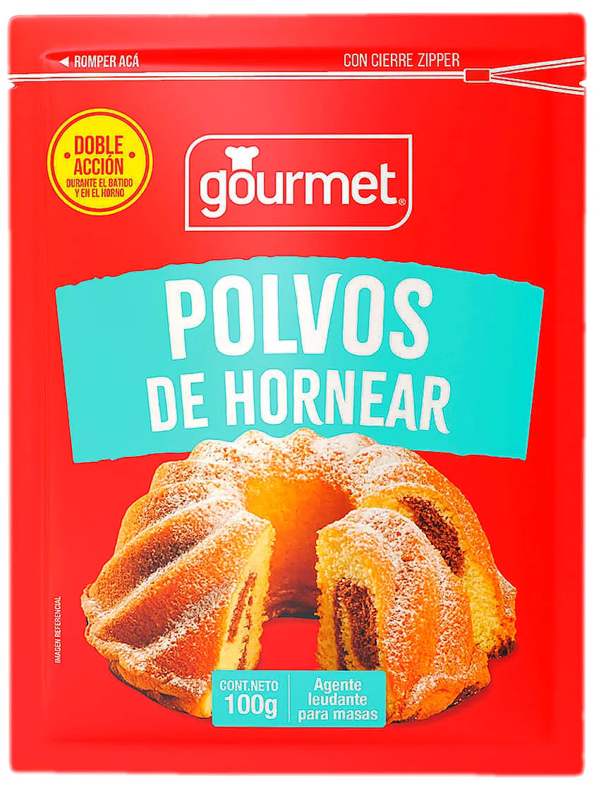 Polvos de Hornear 100g Gourmet