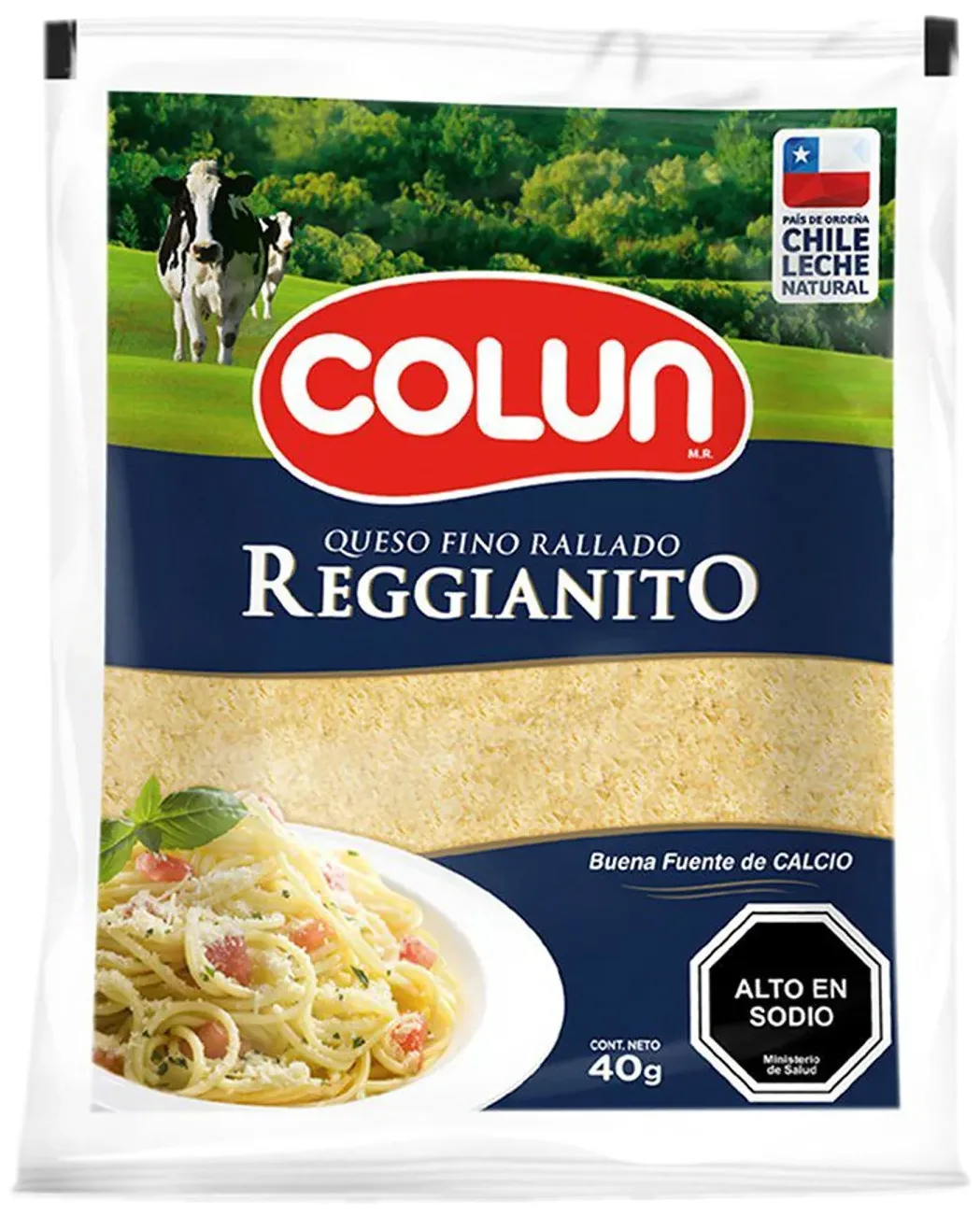 Queso Rallado Reggianito 40g Colun