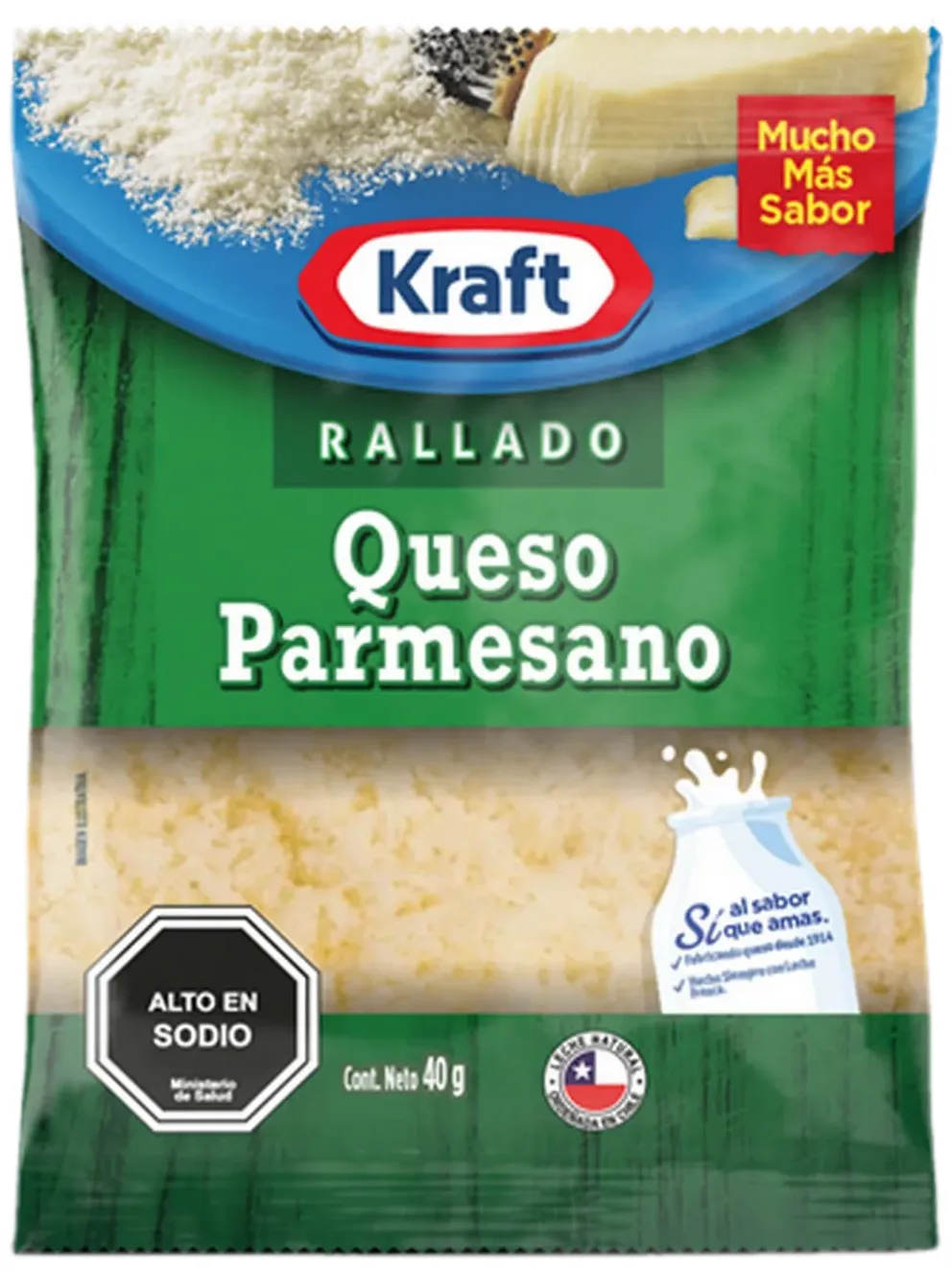Queso Rallado Parmesano 40g Kraft