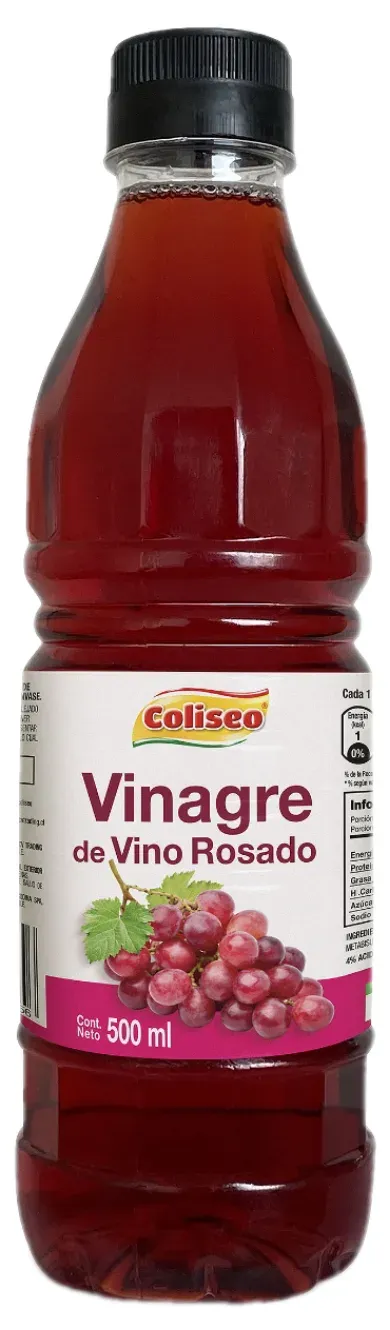 Vinagre de Vino Rosado 500ml Coliseo