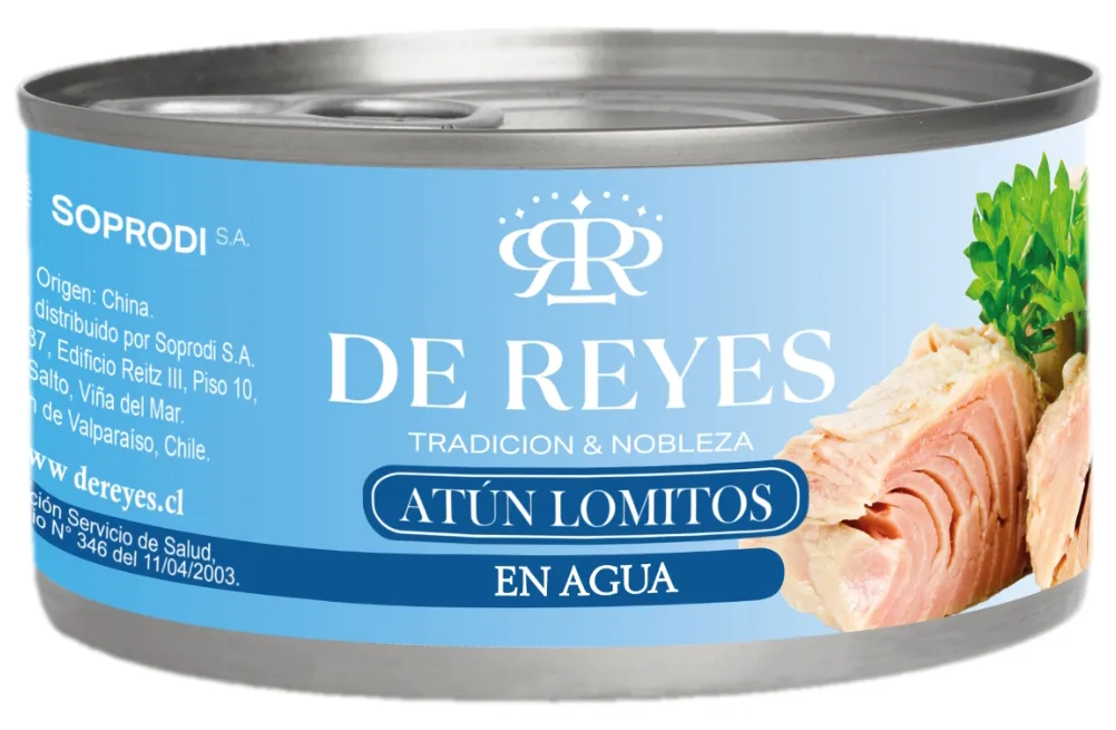 Atún Lomitos en Agua 140g De Reyes