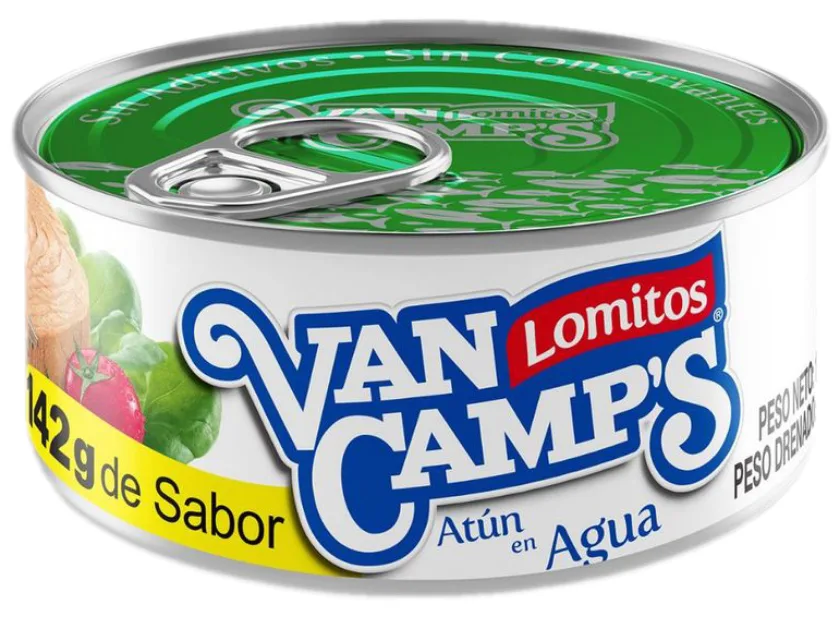Atún Lomitos en Agua 142g Van Camps