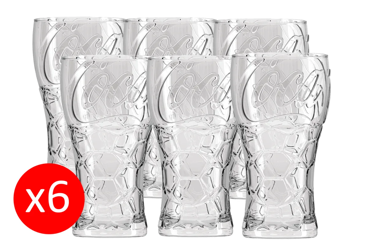 Vasos Coca-Cola Mundial 6x 450 ml