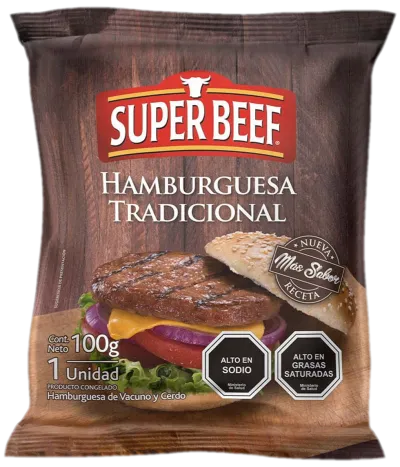 Hamburguesa Tradicional 100g Super Beef