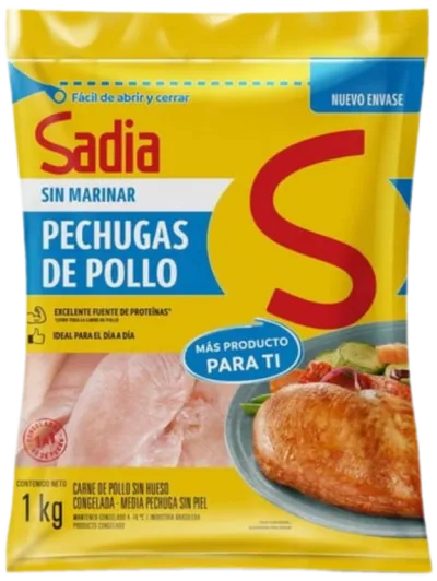 Pechugas de Pollo Sin Marinar 1Kg Sadia
