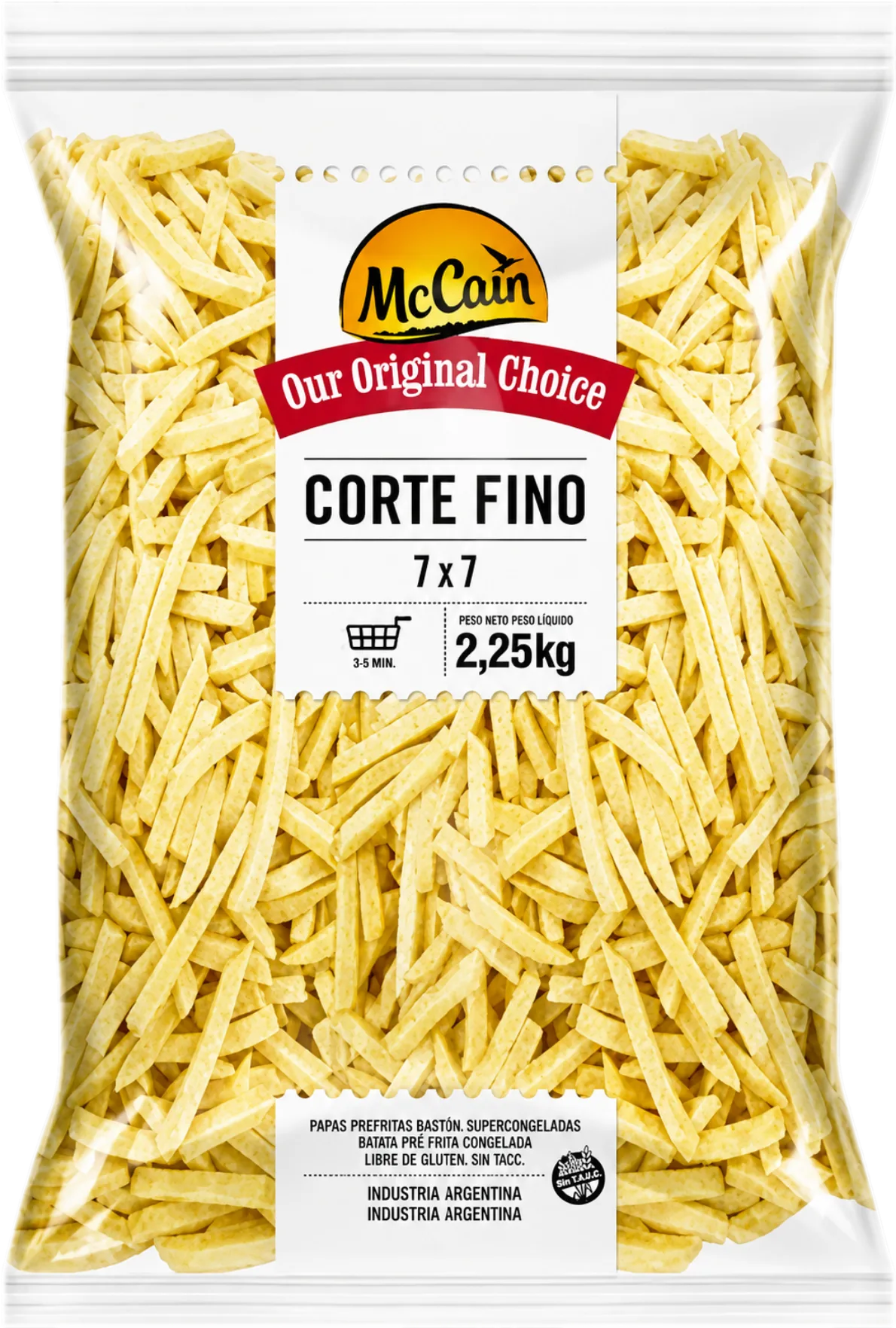Papas PreFritas 2.25Kg Mc Cain