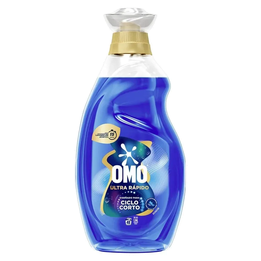 Detergente Líquido Lavado Rápido Contra Malos Olores 1.18 L Omo