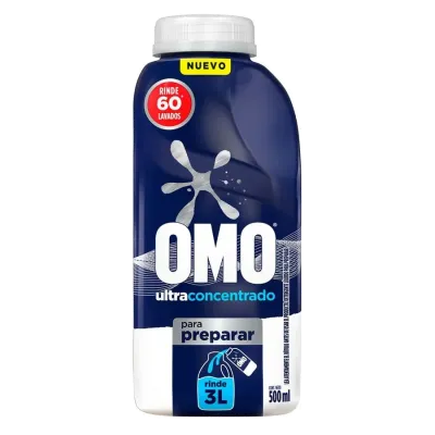 Detergente Líquido Ultra Power Diluible 500ml Omo