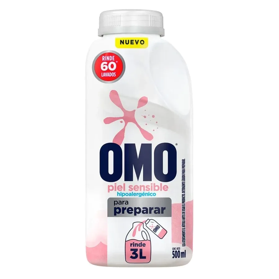 Detergente Líquido Ultra Power Piel Sensible 500ml Omo