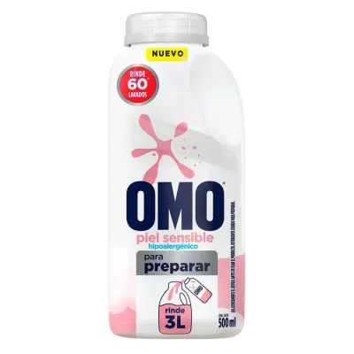 Detergente Líquido Ultra Power Piel Sensible 500ml Omo