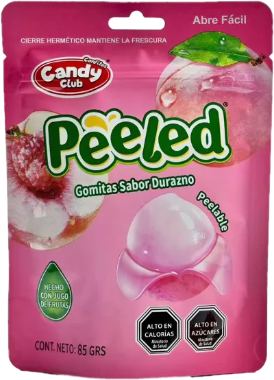 Gomitas Peeled Durazno 85g Candy Club