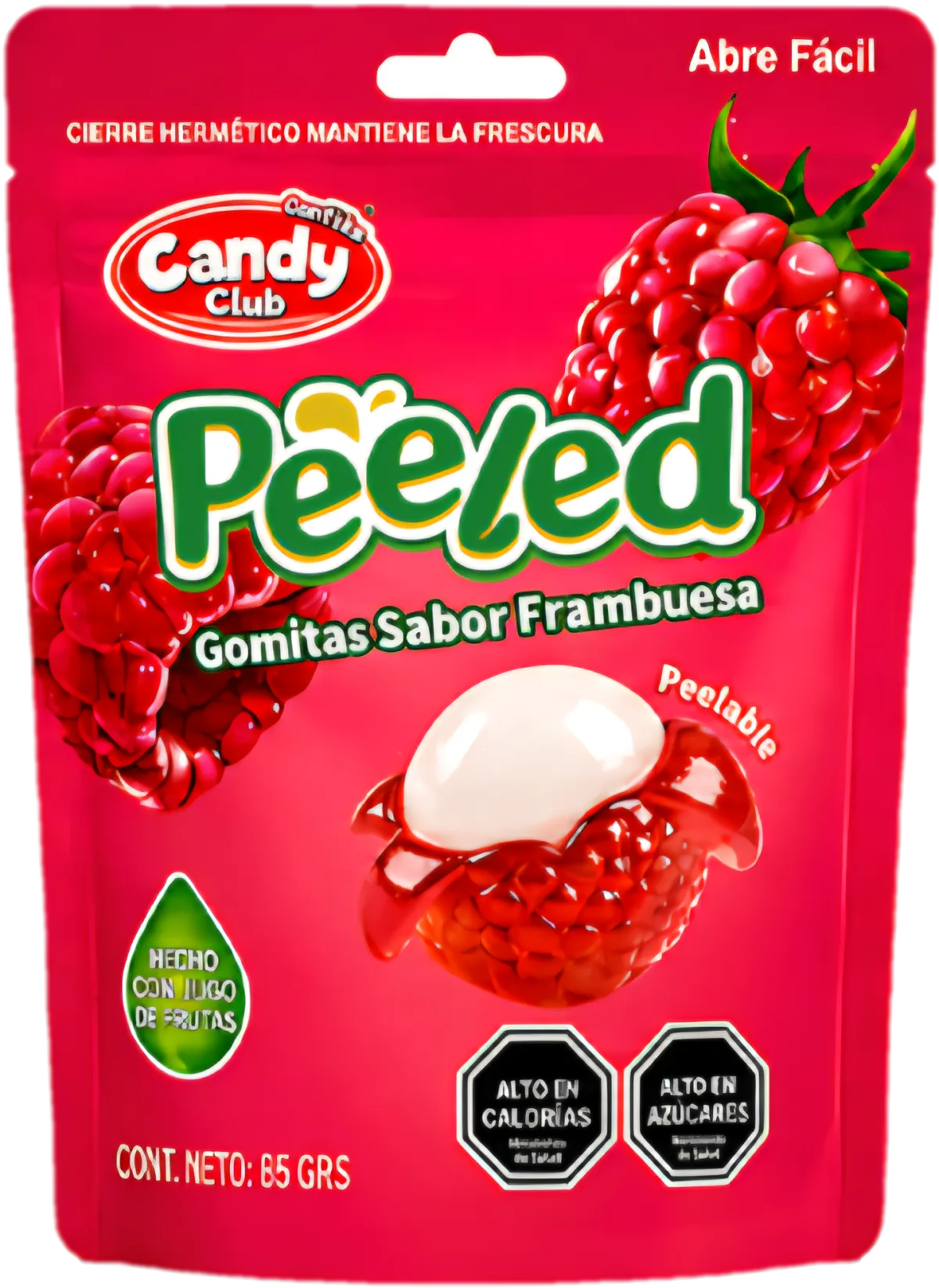 Gomitas Peeled Frambuesa 85g Candy Club