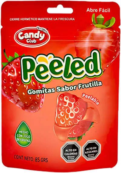 Gomitas Peeled Frutilla 85g Candy Club