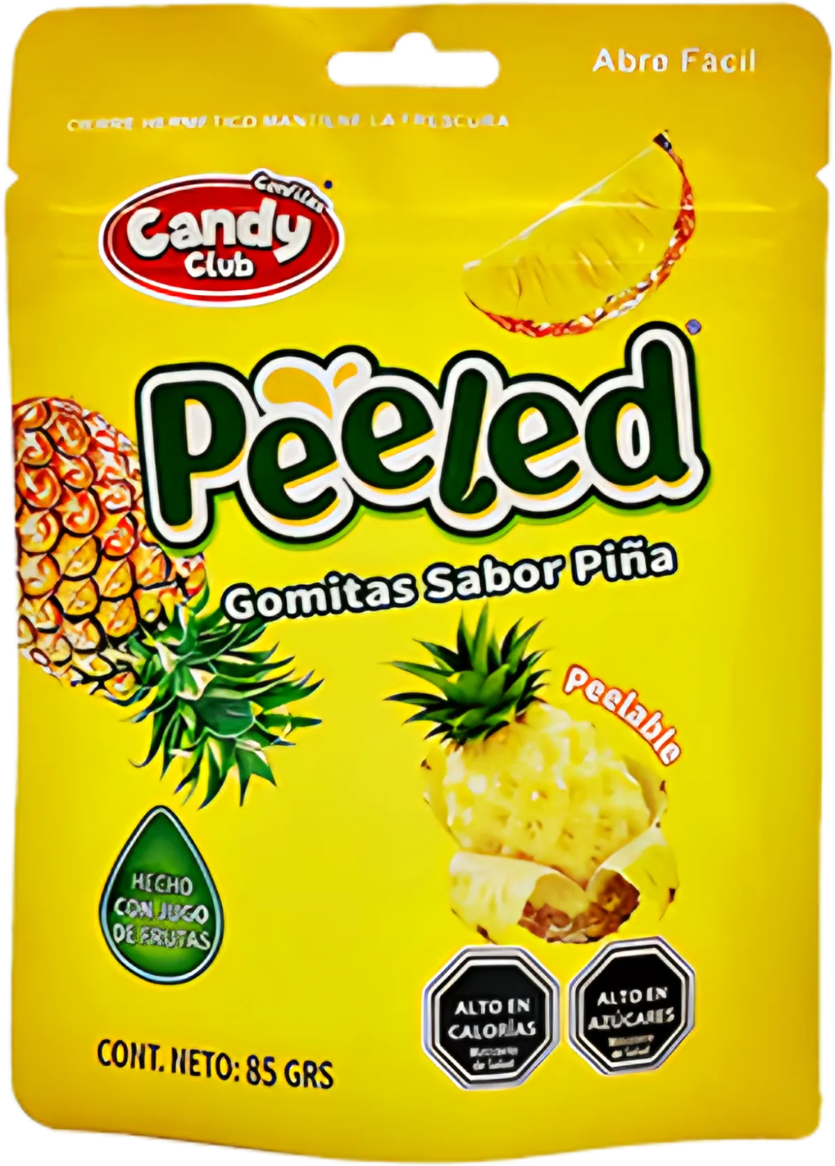 Gomitas Peeled Piña 85g Candy Club