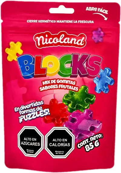 Gomitas Blocks Sabores Frutales 85g Nicoland