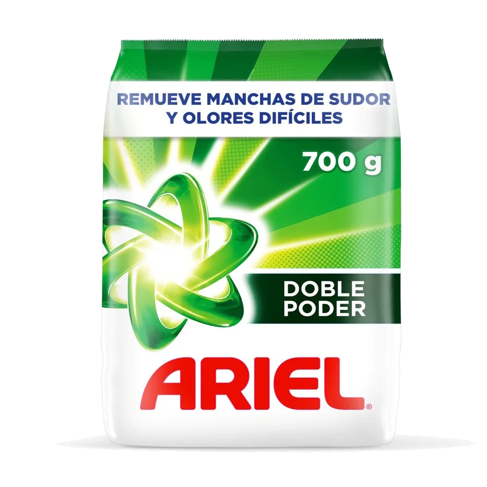Detergente Doble Poder En Polvo 700g Ariel