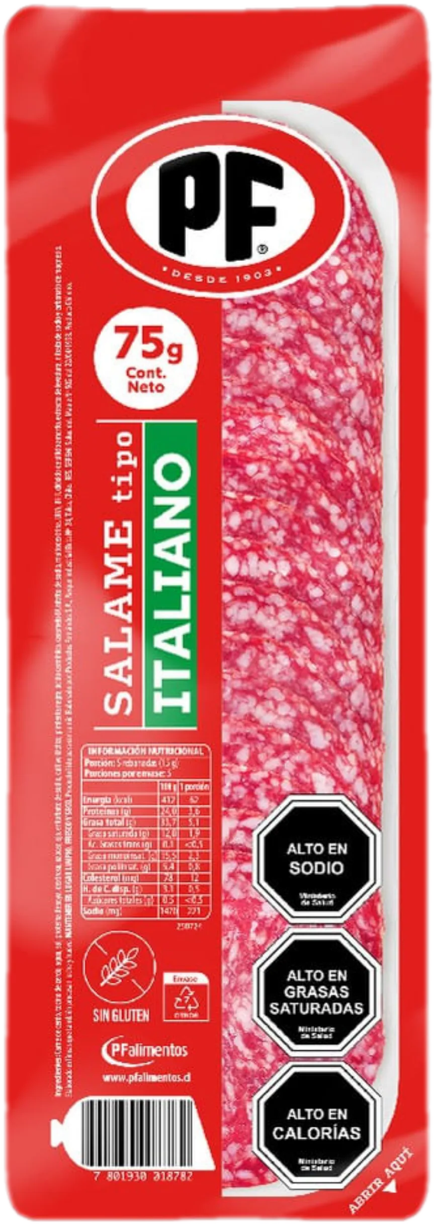Salame Italiano 75g PF