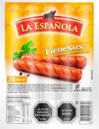 Vienesa 900g La Española
