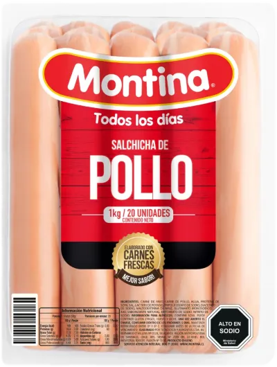 Salchicha de Pollo 1Kg Montina