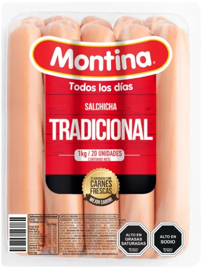 Salchicha Tradicional 1Kg Montina