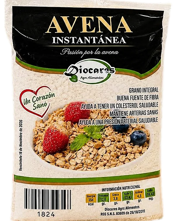 Avena Instantánea 500gr Diocares