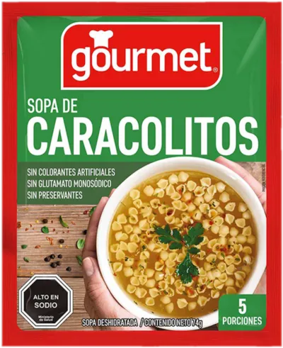 Sopa de Caracolitos 74 g Gourmet