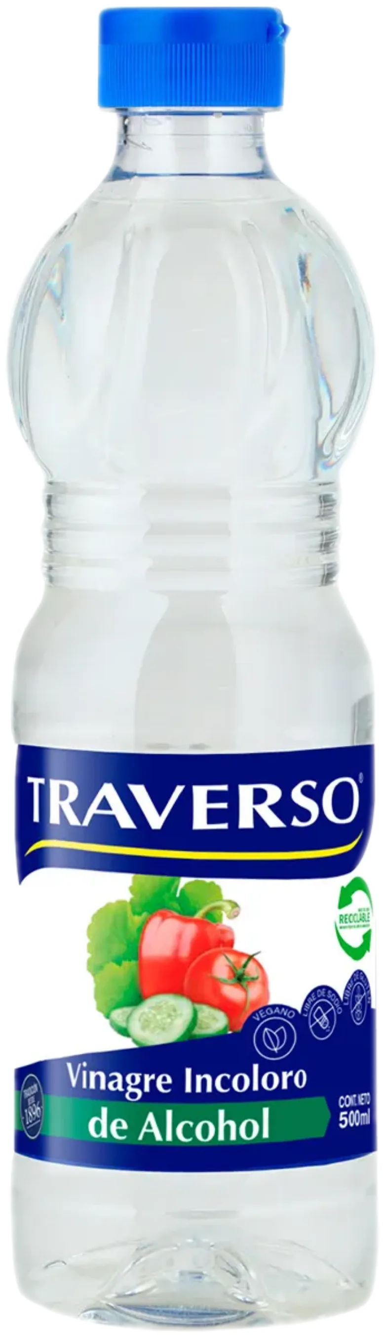 Vinagre Incoloro de Alcohol 500ml Traverso