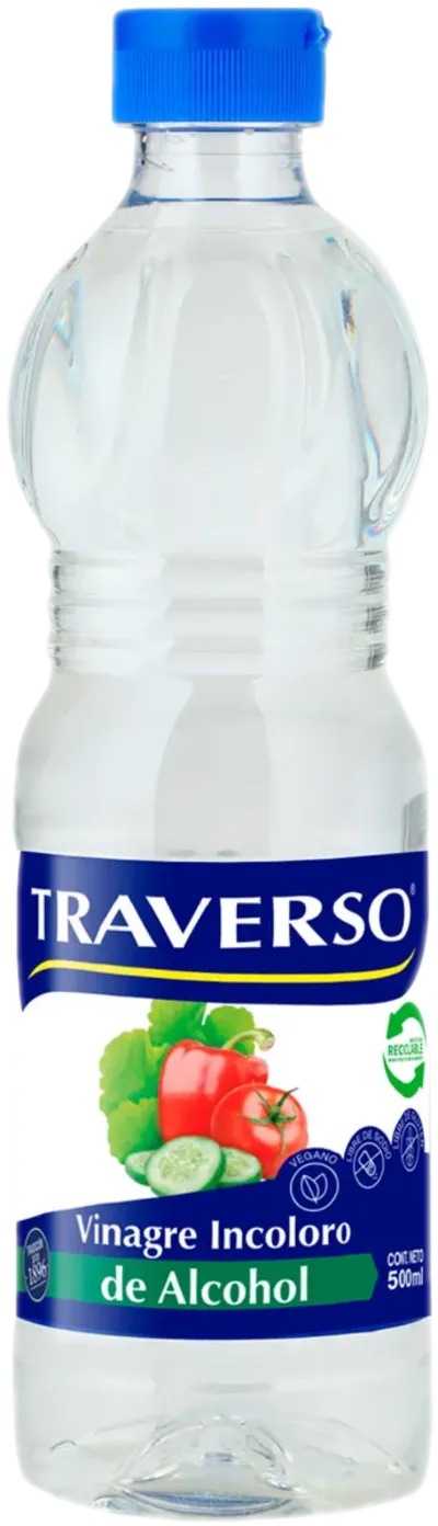 Vinagre Incoloro de Alcohol 500ml Traverso
