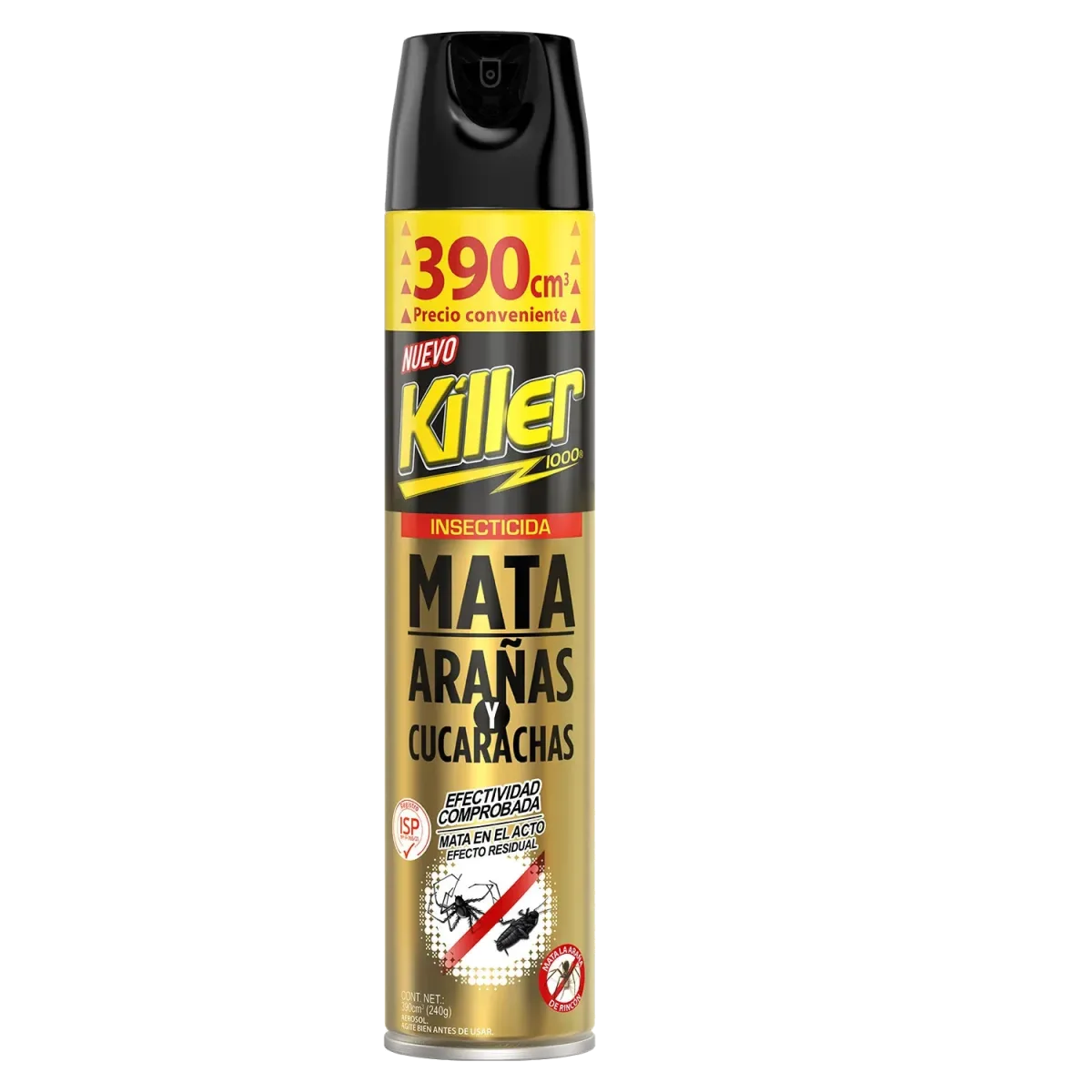 Insecticida Mata Arañas y Cucarachas 240g Killer