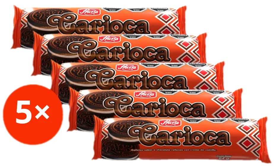 Carioca 64g Fruna Pack 5 unidades